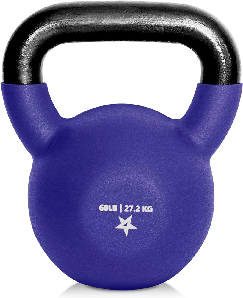 Adjustable Kettlebell Weight Sets 5-65lbs Neoprene Coated Cast Iron Multicolor