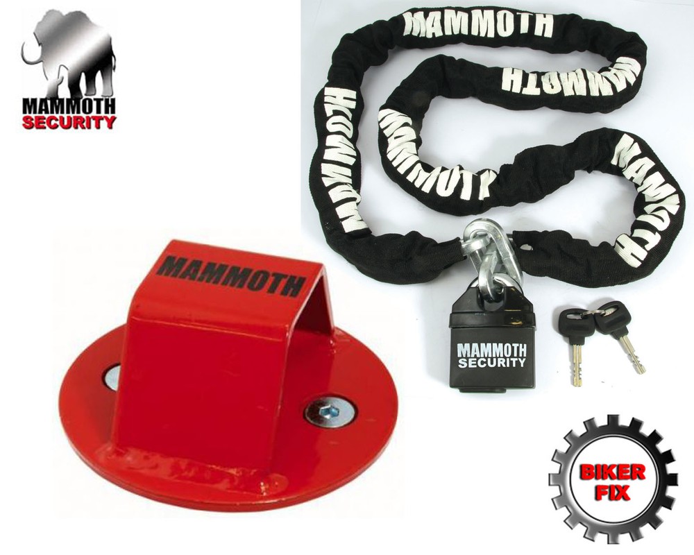 Plant Mower Security Lock Chain And FREE Ground Anchor
