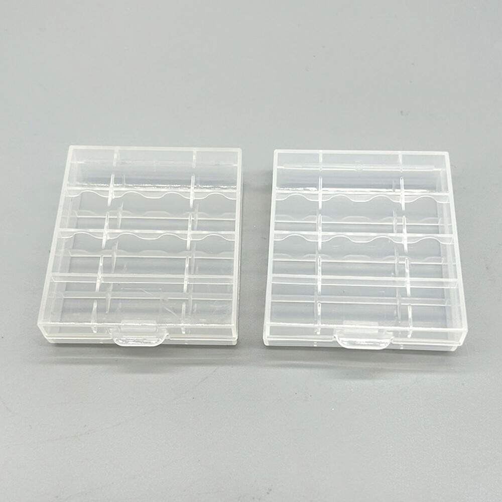 Lot Clear Hard Plastic Case Holder Storage Box for Rechargeable AA AAA Battery