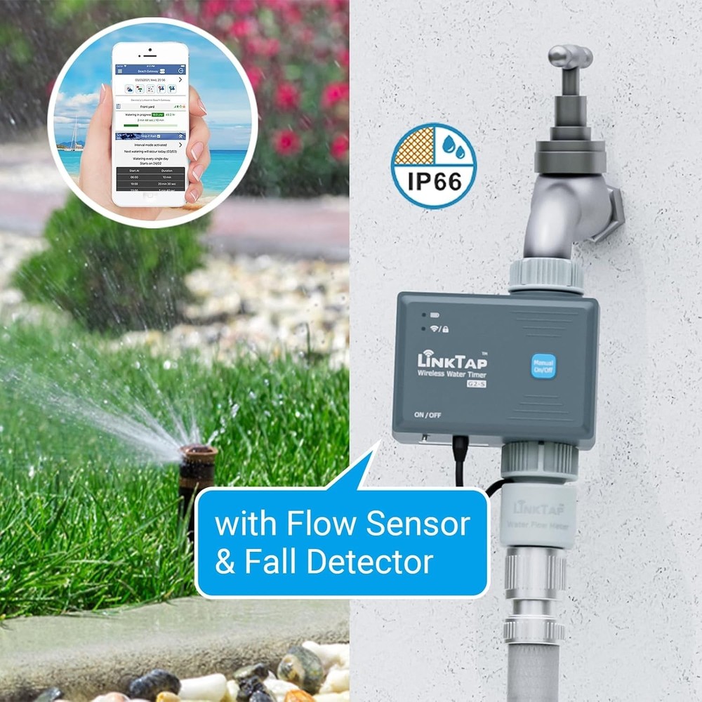 G2S Smart Water Timer & Gateway Weather Auto Leak-Detect Yard System