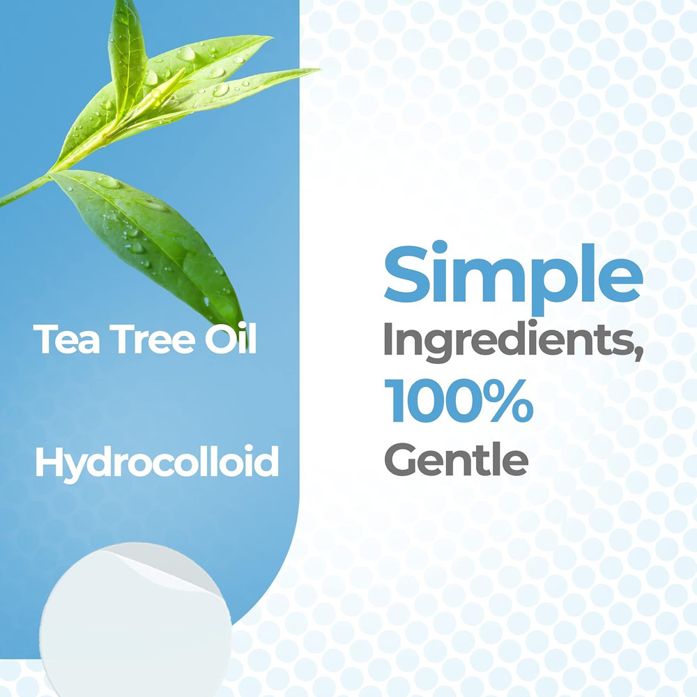 Pimple Patches for Face (120 Pack), Hydrocolloid Patch with Tea Tree Oil - Pimpl