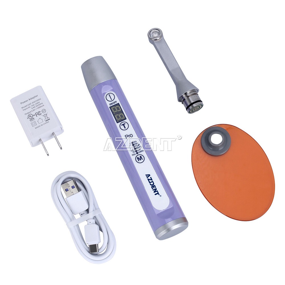 AZDENT Dental Wireless LED PRO105 Curing Light Lamp 1 Second Curing High