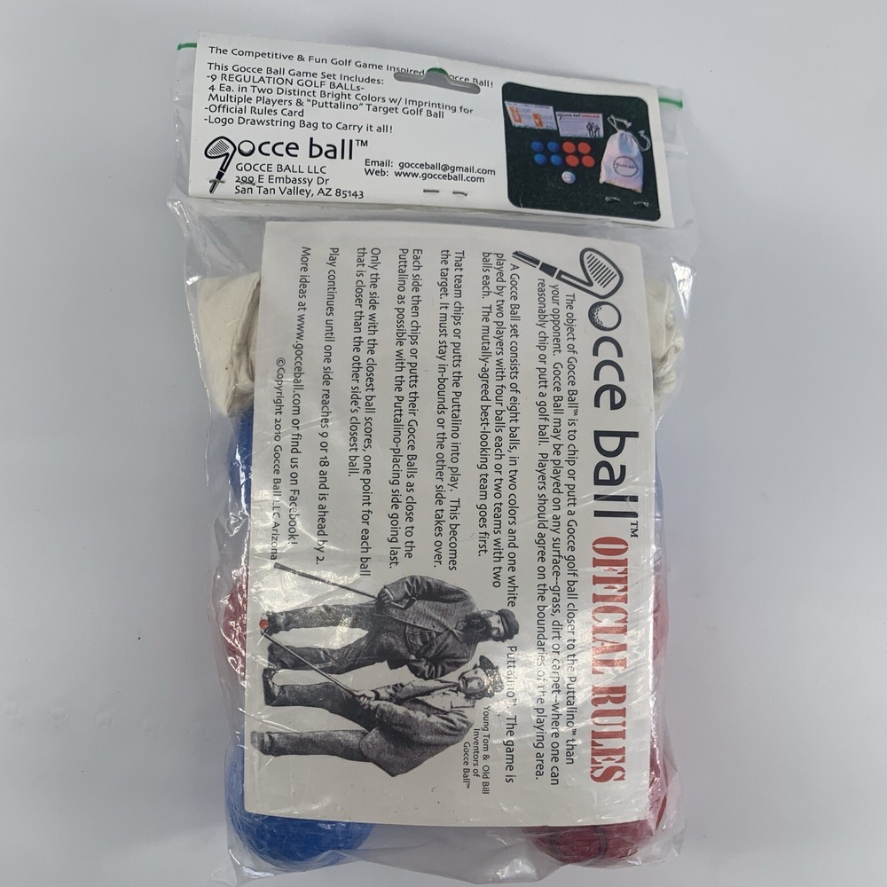 Gocce Ball Bocce + Golf New In Package