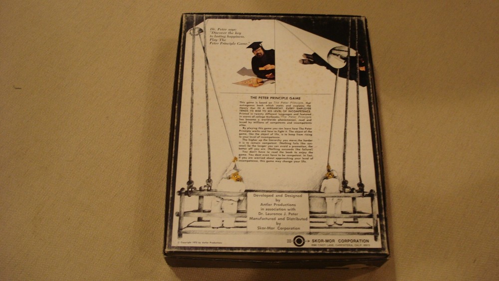 1973 "The Peter Principle Game" Complete.  Never Played.