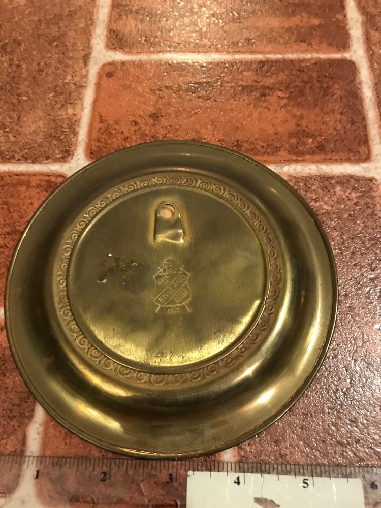 Brahms Composer Signed Solid Brass Made In England Hang Plate FREE SHIPPING