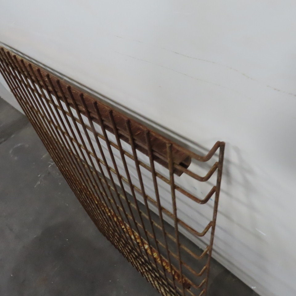 30" x 48" 3 Channel Double Waterfall Pallet Rack Wire Decking USED