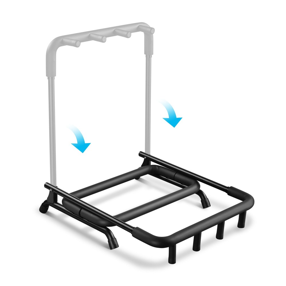 3-Holder Multi-Folding Stand - Space-Saving for Instruments/Accessories