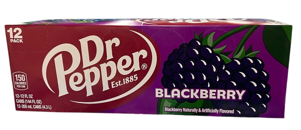 Dr Pepper Blackberry Soda 12 pack