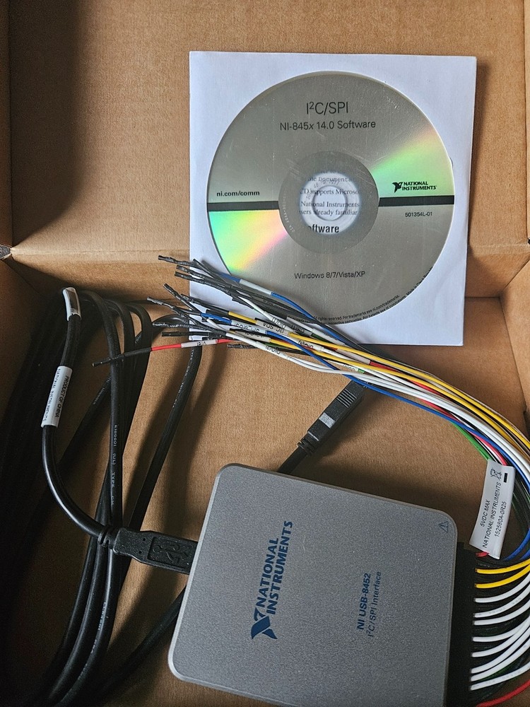 National Instruments NI USB-8452 I2C/SPI Interface Device with Cables