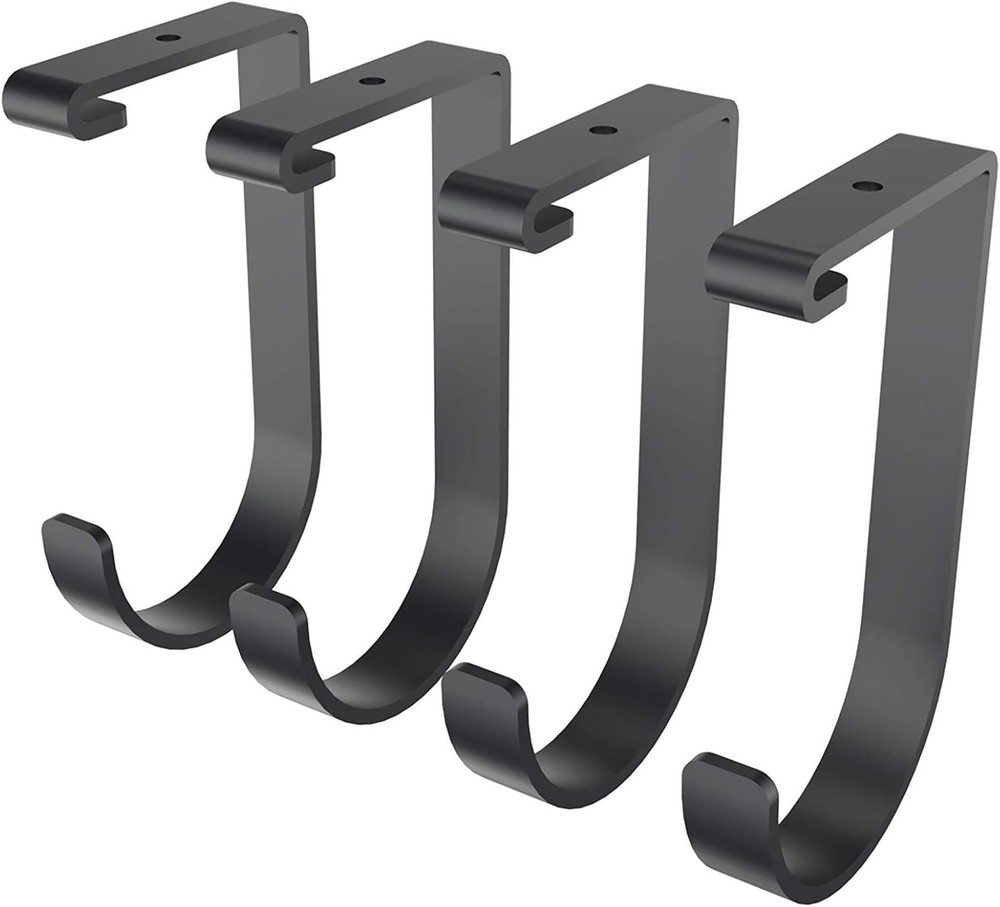 FLEXIMOUNTS 4 Pack Add On Storage Flat Hook Accessory for Garage Ceiling Rack an