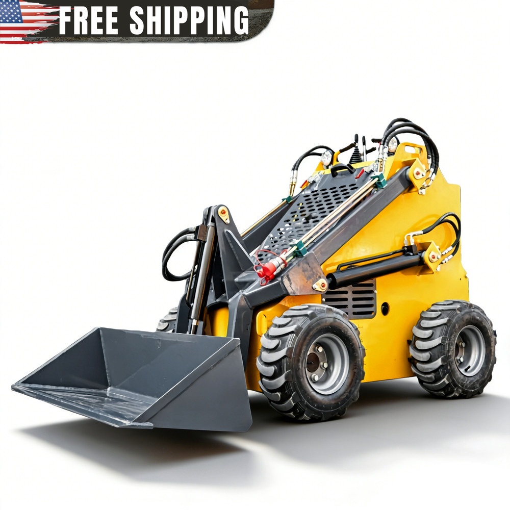 23HP Wheeled Mini Skid Steer Loader With Electric Start EPA Gas Engine