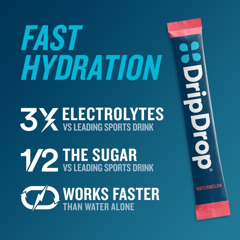 DripDrop Hydration Packets - Bold Variety Pack - Single Serve Electrolytes Po...
