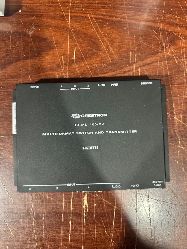 Crestron HD-MD-400-C-E HDMI Multiformat Switch And Receiver/Transmitter -Tested
