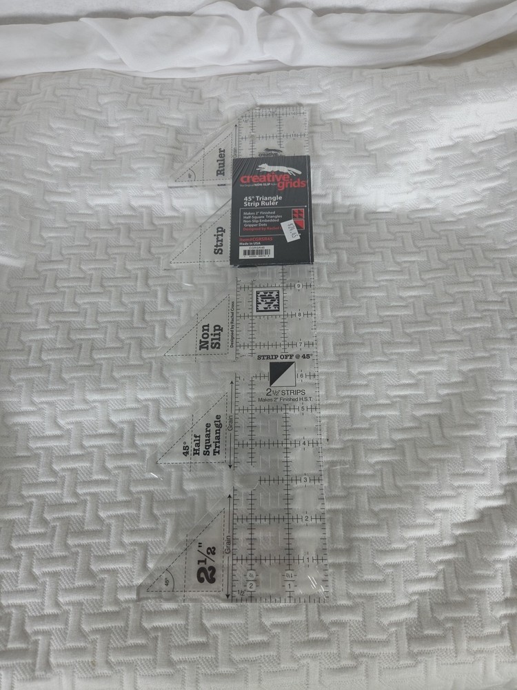 Creative Grids 45 Degree Triangle Ruler CGRSR45