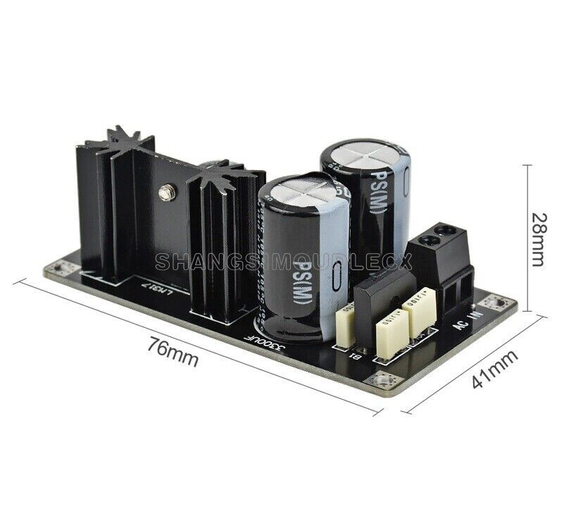 LM317 AC DC-DC Adjustable Grinder Filters Regulated Power Supply Module-
