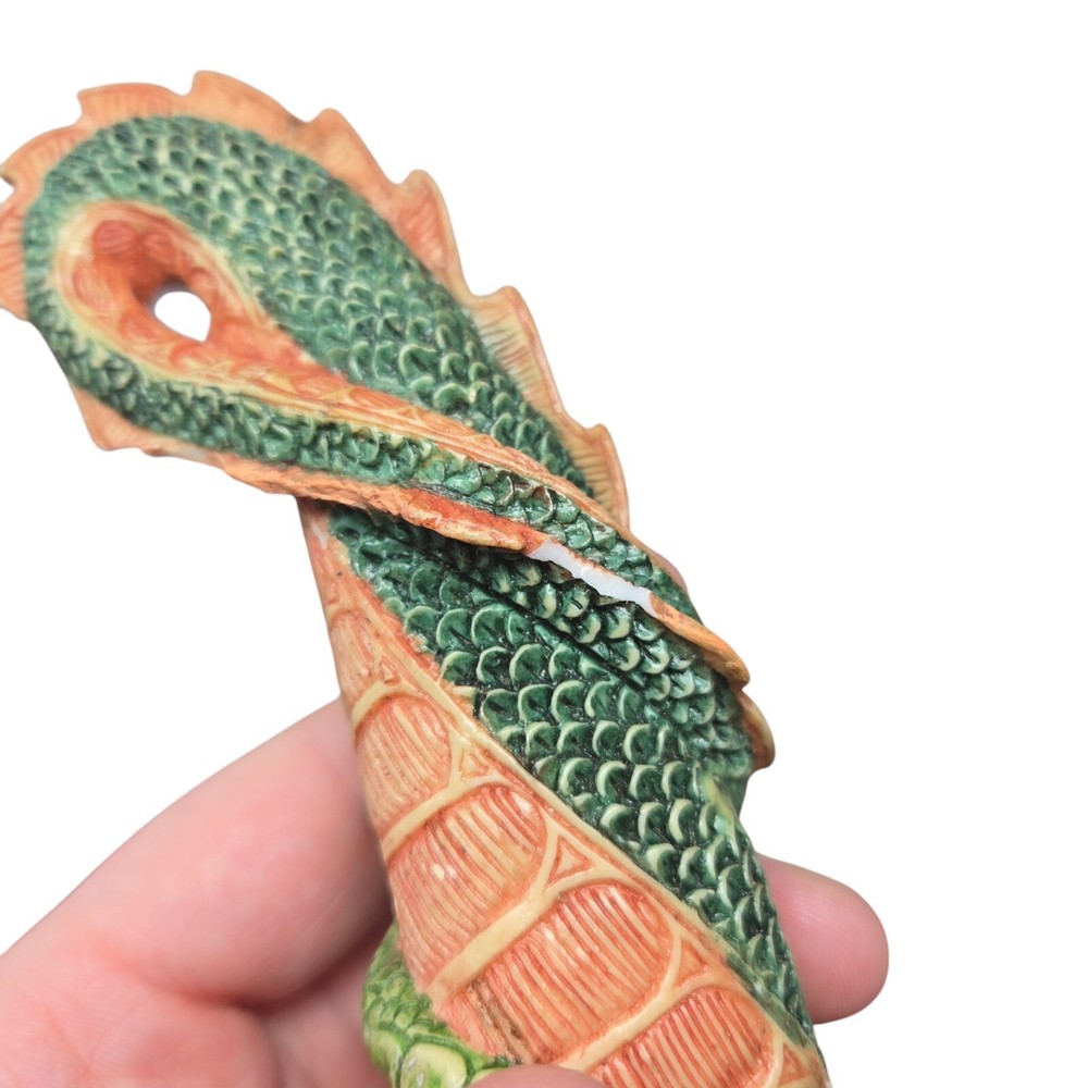 Chinese Dragon Hidden Dagger Decorative Multicolor 15” READ