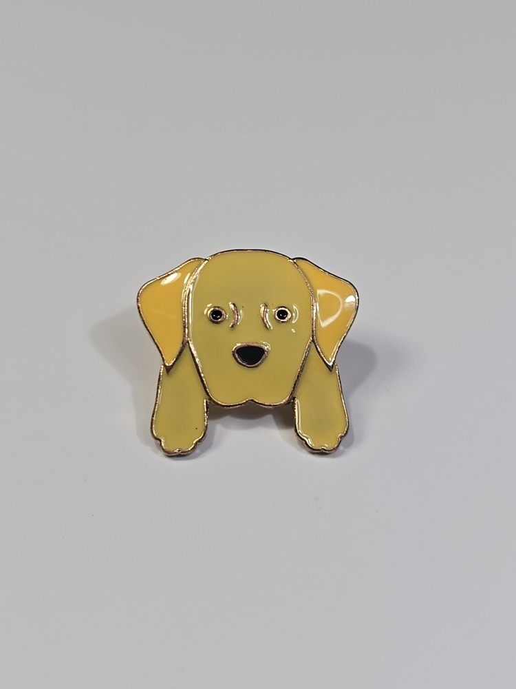 Yellow Dog With Floppy Ears Lapel Pin