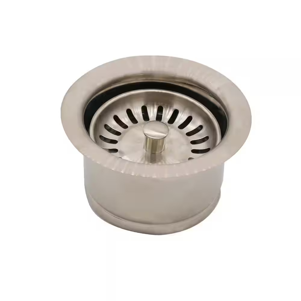 3-1/2 In. Extra-Deep Collar Kitchen Sink Waste Disposal Flange & Strainer Stoppe