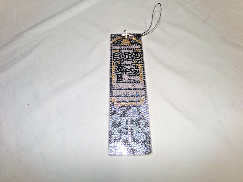 Diamond Art Bible /Book Mark Completed Pattern 1