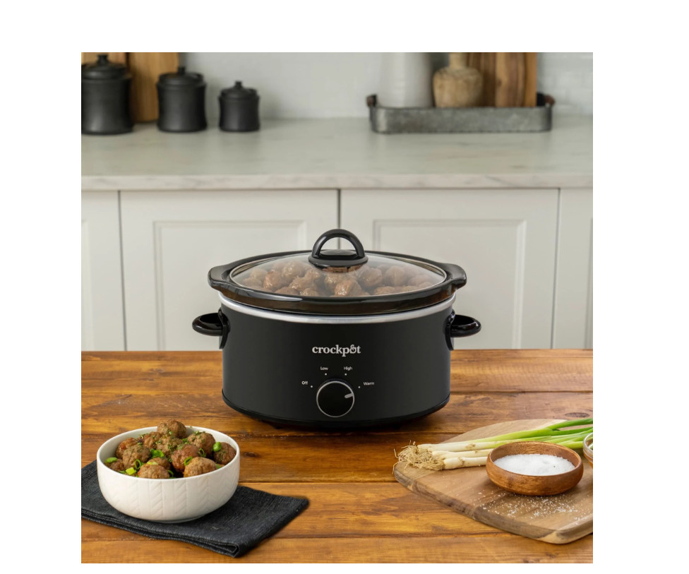 Crockpot 4-Quart Classic Slow Cooker, Black