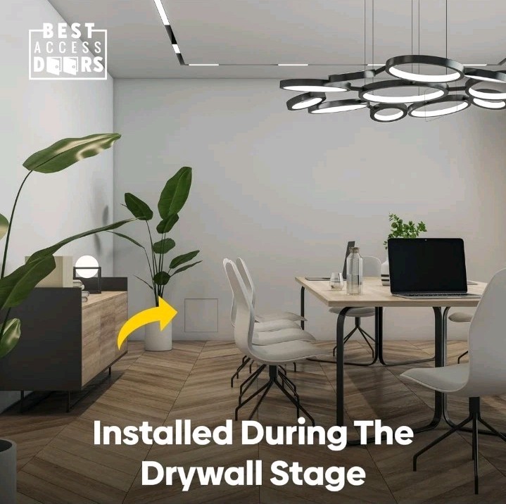 Best 8" x 8" Tapeable Wall Access Panel for 5/8" Drywall Primed Frame, Medium...