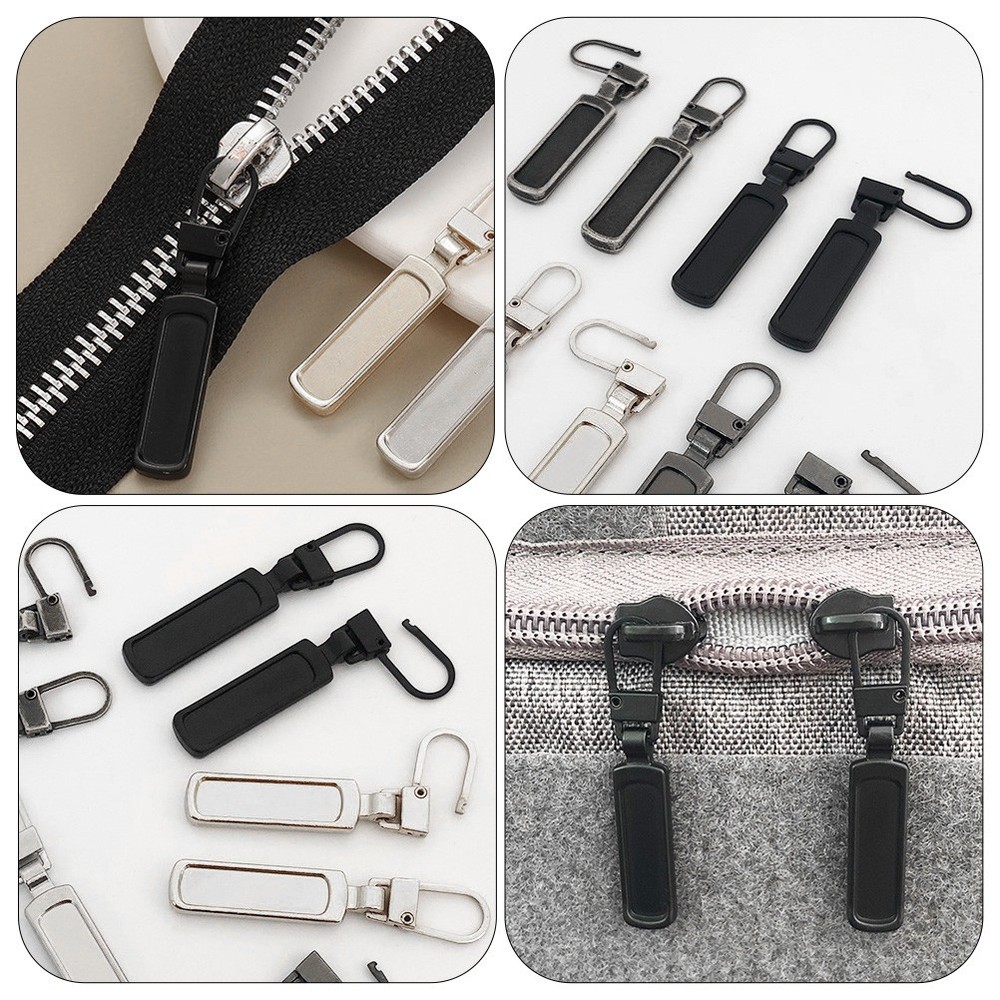 12 Pcs Replaceable Zipper Pulls Replacement Pullers Backpack Jacket