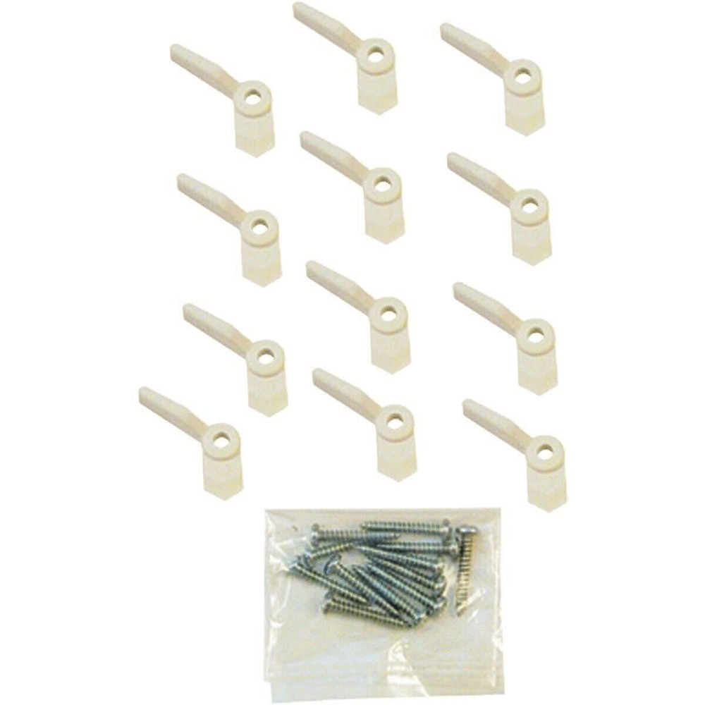 PRIME-LINE 12Pk Wht Nyl Turn Button