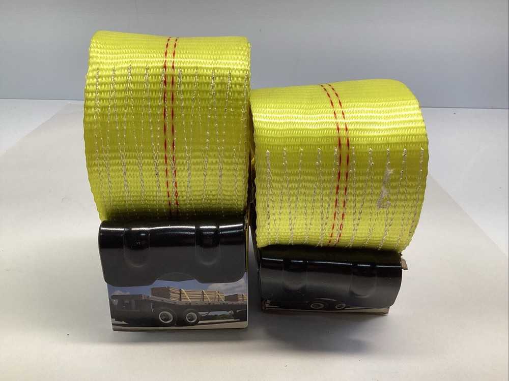 SmartStraps 4 in x 30 ft 5000 lbs Working Load Limit Winch Strap 2 Pack
