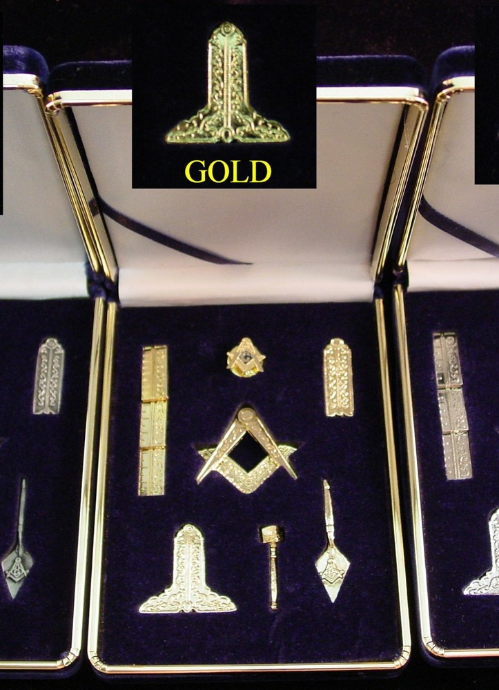 Masonic Mini Working Tools - GOLD PLATED!