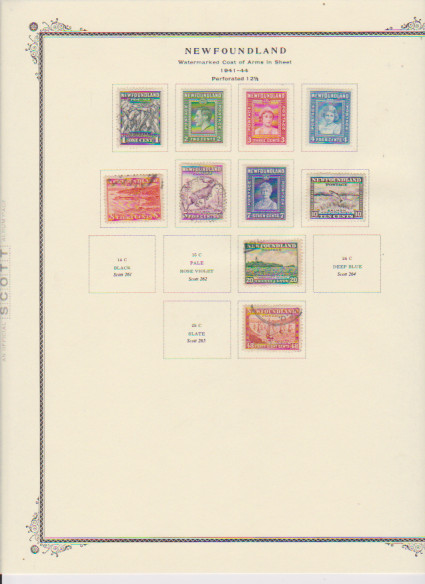 Canada Pre-Confederation Pages with Stamps