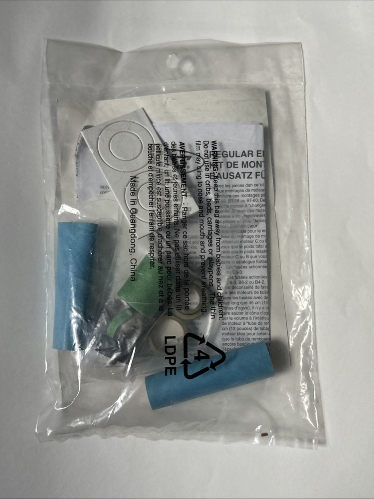 Estes Model Rocket Engine Mount Kit For Regular Engines BT-50 BT-60 #303158
