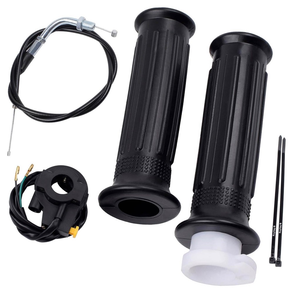 Twist Throttle Handle Grip Assembly + 36" Throttle Cable with Kill Switch Set...