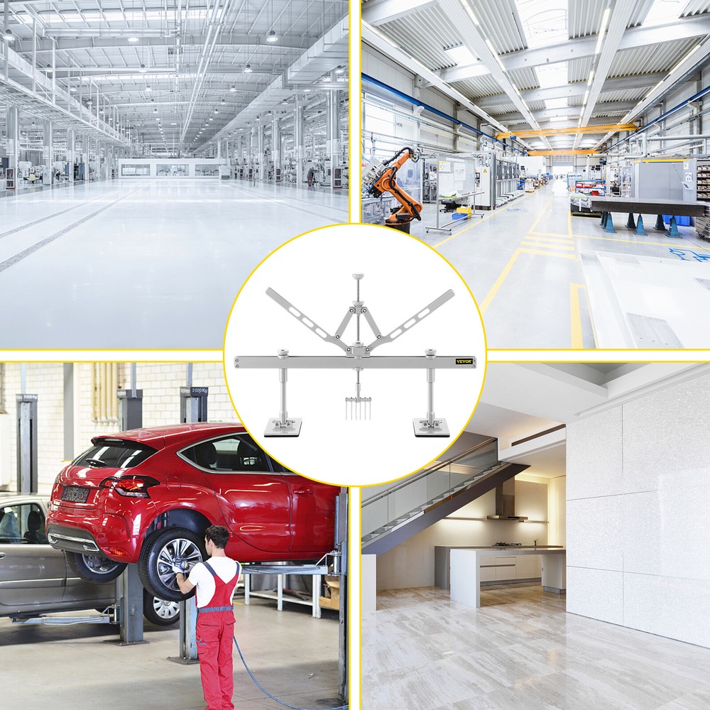 VEVOR 750mm Dent Pull Lever Bar Kit Demount Puller Rings Spot Puller Tool