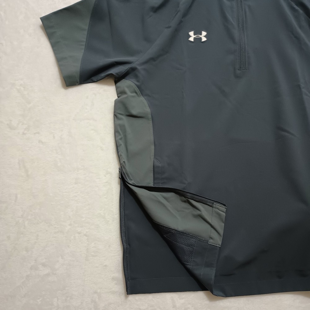 New Under Armour ¼ Zip Coach's Pullover Small Storm Tech Men's Squad Grey