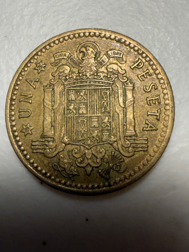 1966 Spain 1 Pesata Coin