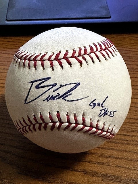 BRYAN BRICKHOUSE SIGNED AUTOGRAPHED OML BASEBALL!  Royals!!