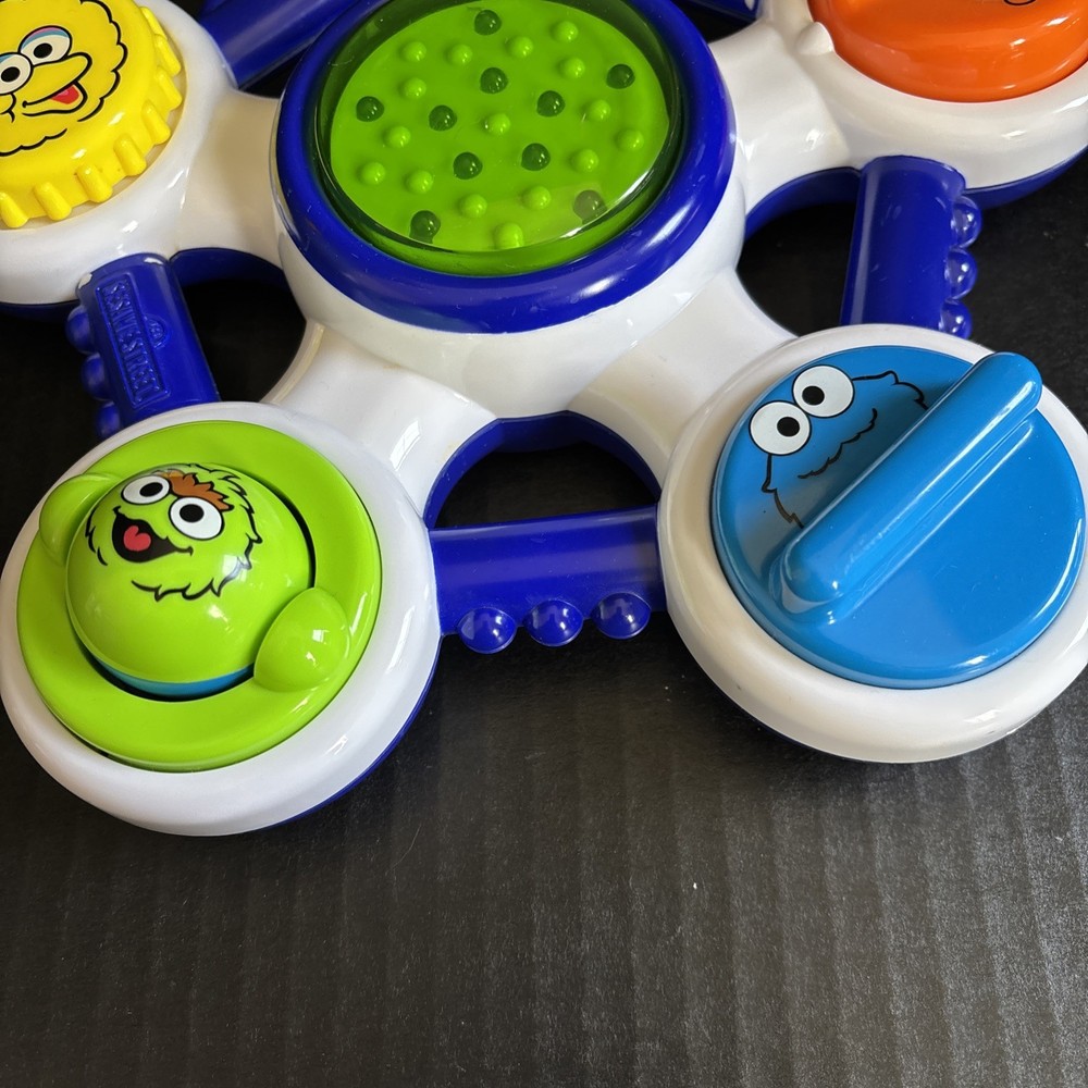 MATTEL SESAME STREET LIGHTS & LEVERS LAB-9 Mo+