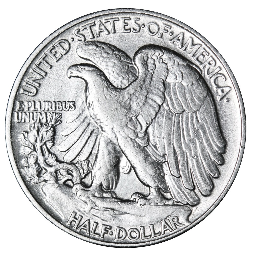 1945 Walking Liberty Half Dollar In AU Condition