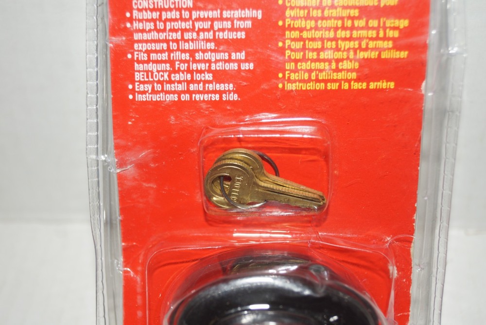 BELLOCK KEYED TRIGGER LOCK MODEL B100KA. FREE SHIPPING