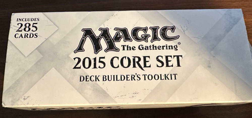 Magic the Gathering Deck Builders Toolkit 2015 Core Set 1 pack open, rest SEALED