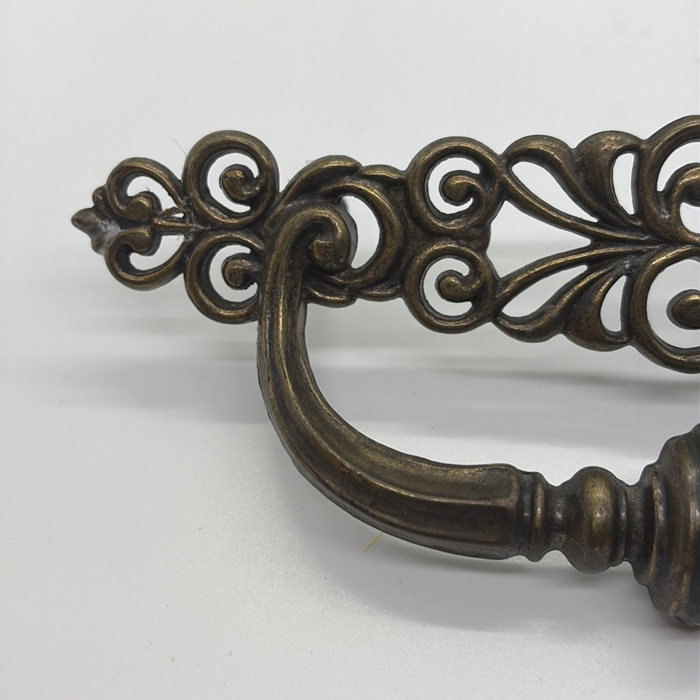 Vtg Pair Of Brass Drawer Pulls 7” (11)