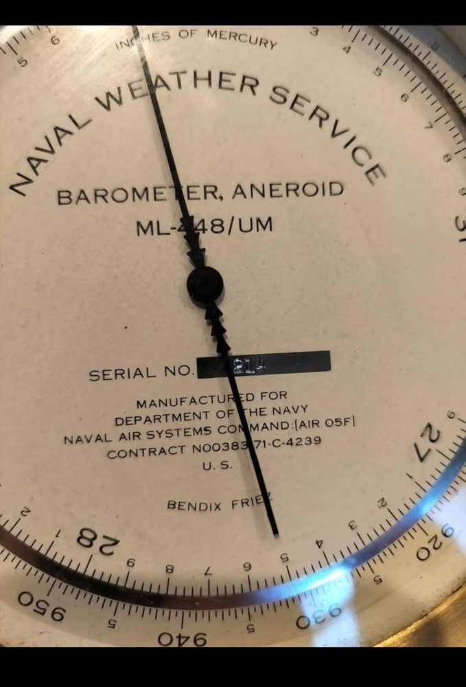 Vintage Naval Barometer