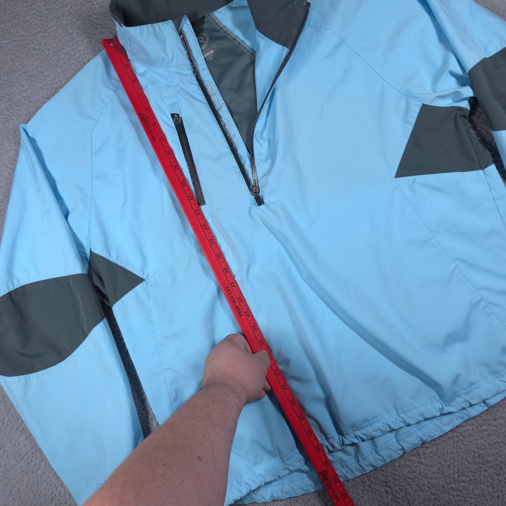 Zero Restriction Tour Series Jacket Men's 2XL Light Blue 1/4 Zip Pullover Golf
