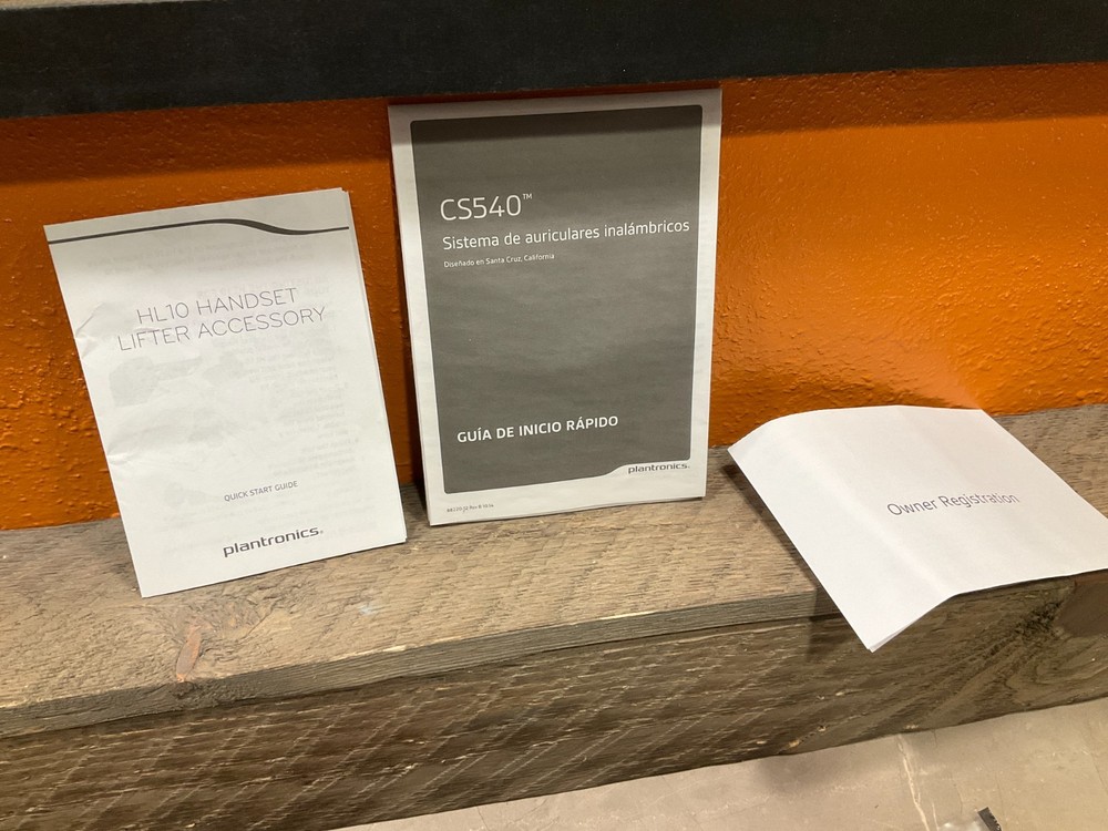 Plantronics CS540 Wireless Telephone Headset System