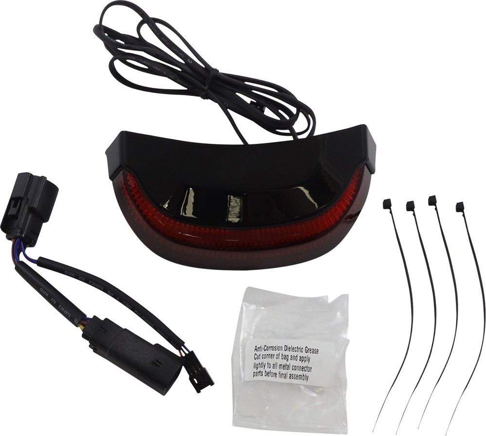 CIRO 40174 Taillight - Red Lens - Black