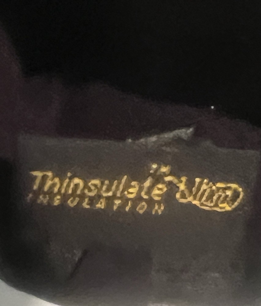 Wilson Leather Black Leather Gloves L Thinsulate Lined