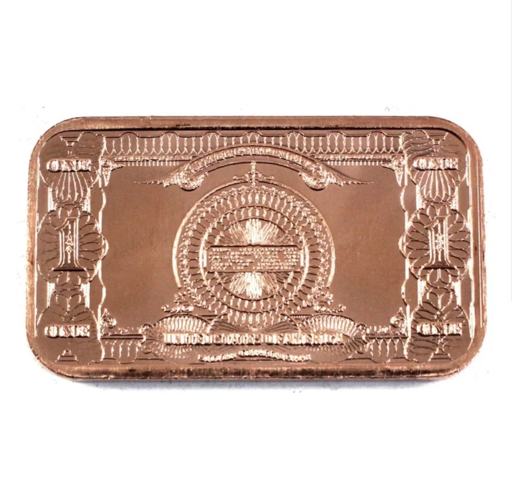 Black Eagle Bar 1oz. .999 Fine Copper