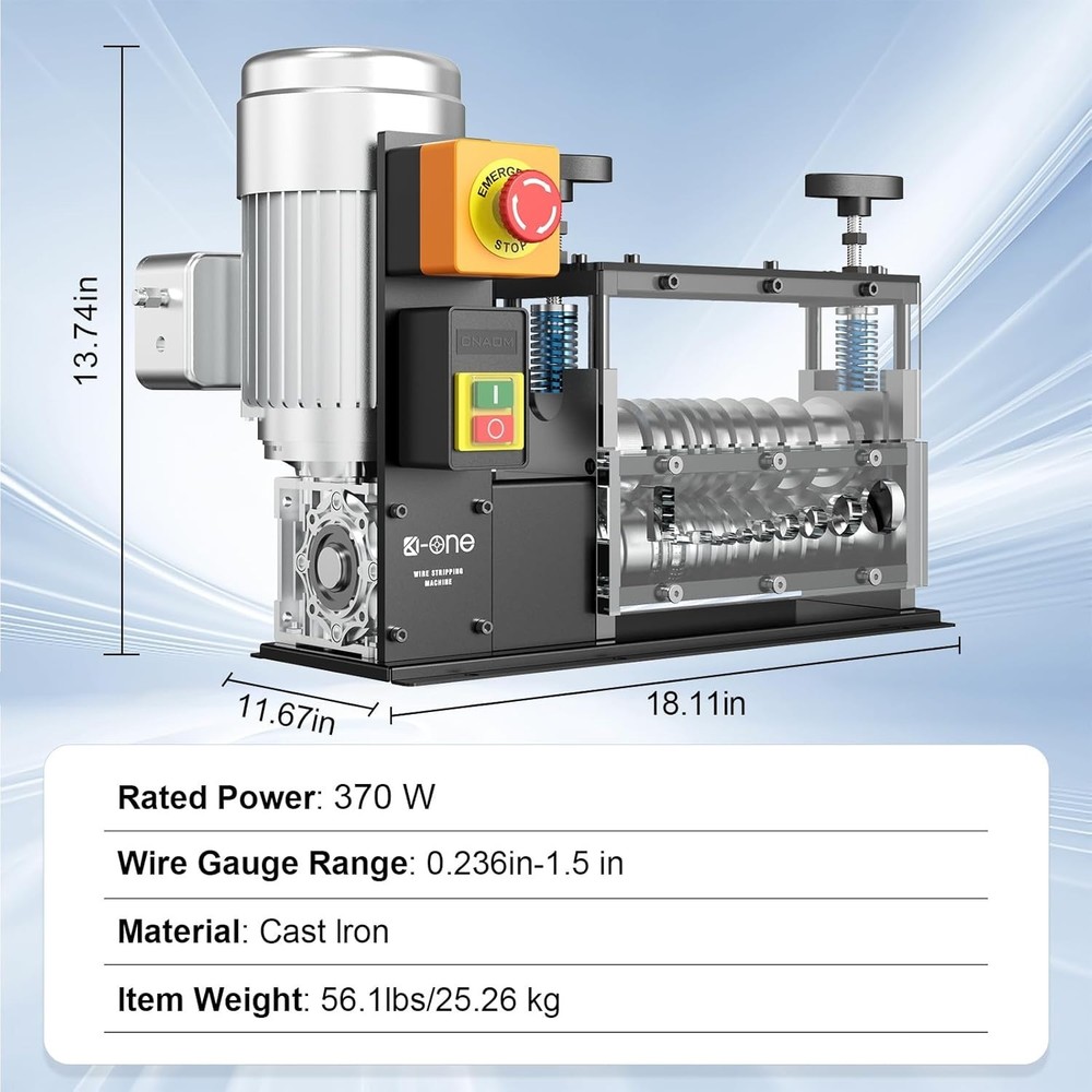 Wire Stripping Machine 0.06-1.5 inch,Visible Stripping Depth Reference,Wire S...