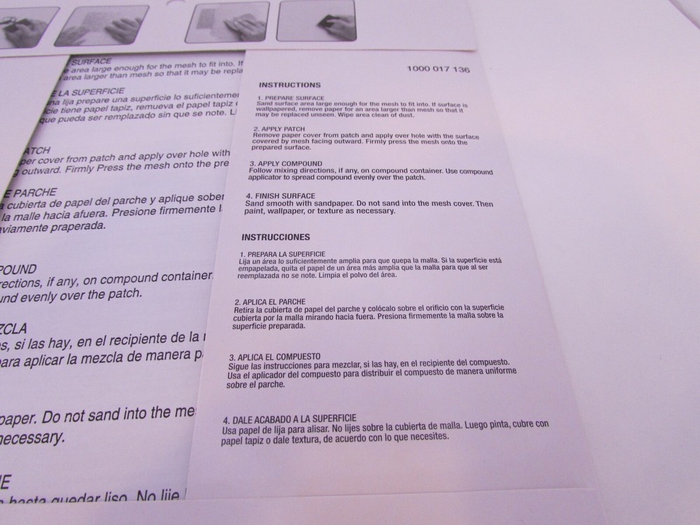 WALL AND CEILING REPAIR PATCH 6 PATCHES ( 3 SIZE MULTI PACK )