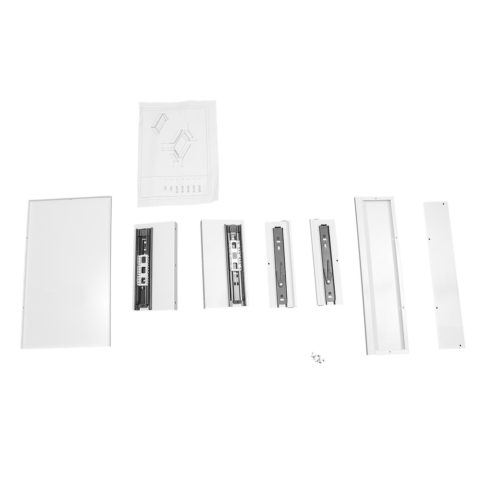 Under Desk Mounted Sliding Pull-out Drawer, Storage Organizer, Pull-out Drawer